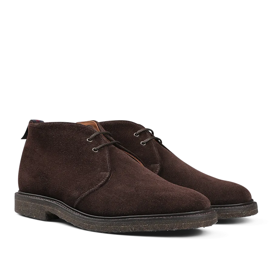 Mocha Reverse Suede Harry Chukka Boots