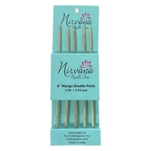 Nirvana 6" Mango Double Point Needles