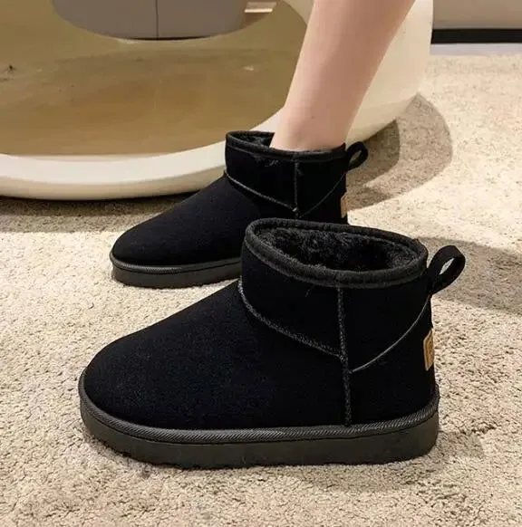 On-trend Winter Warm Plush Fur Suede Snow Boots