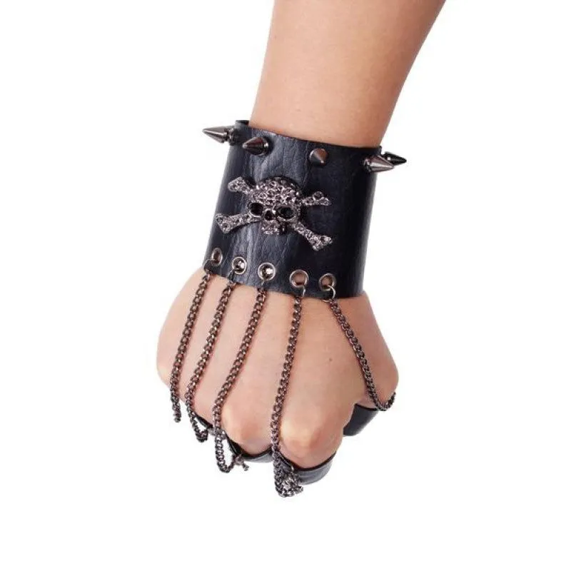 Pirate wristcuff and rings set