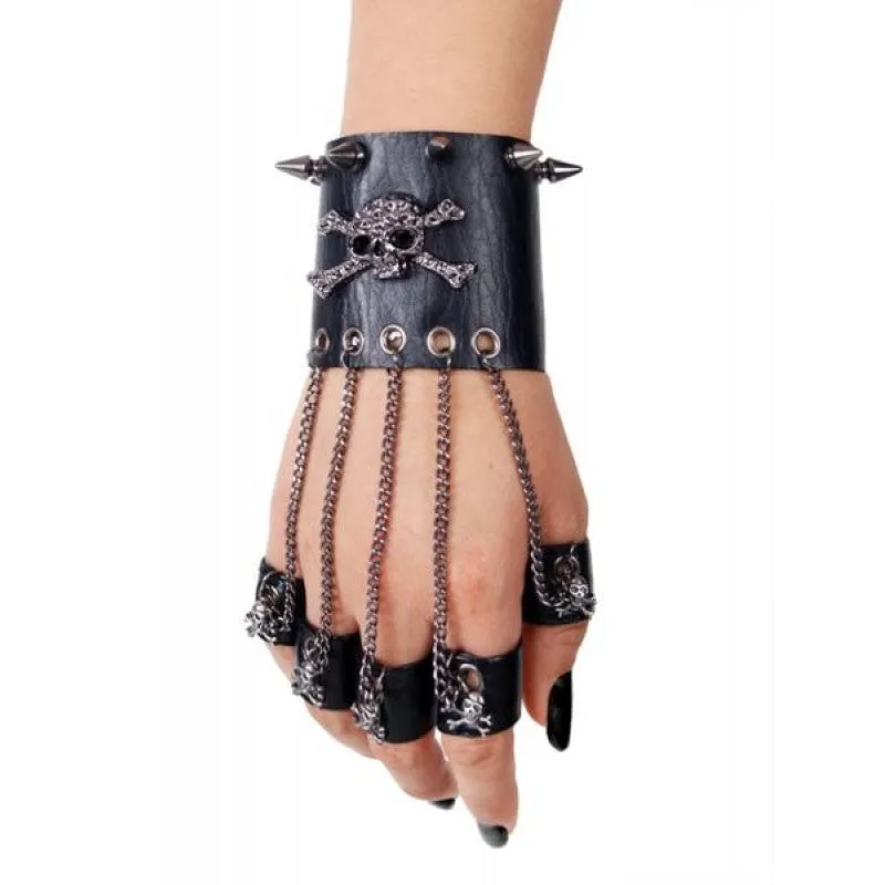 Pirate wristcuff and rings set