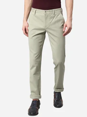 Pista Green Solid Super Slim Fit Casual Trouser | Greenfibre