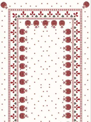 Pomegranate table linen for Penny Morrison