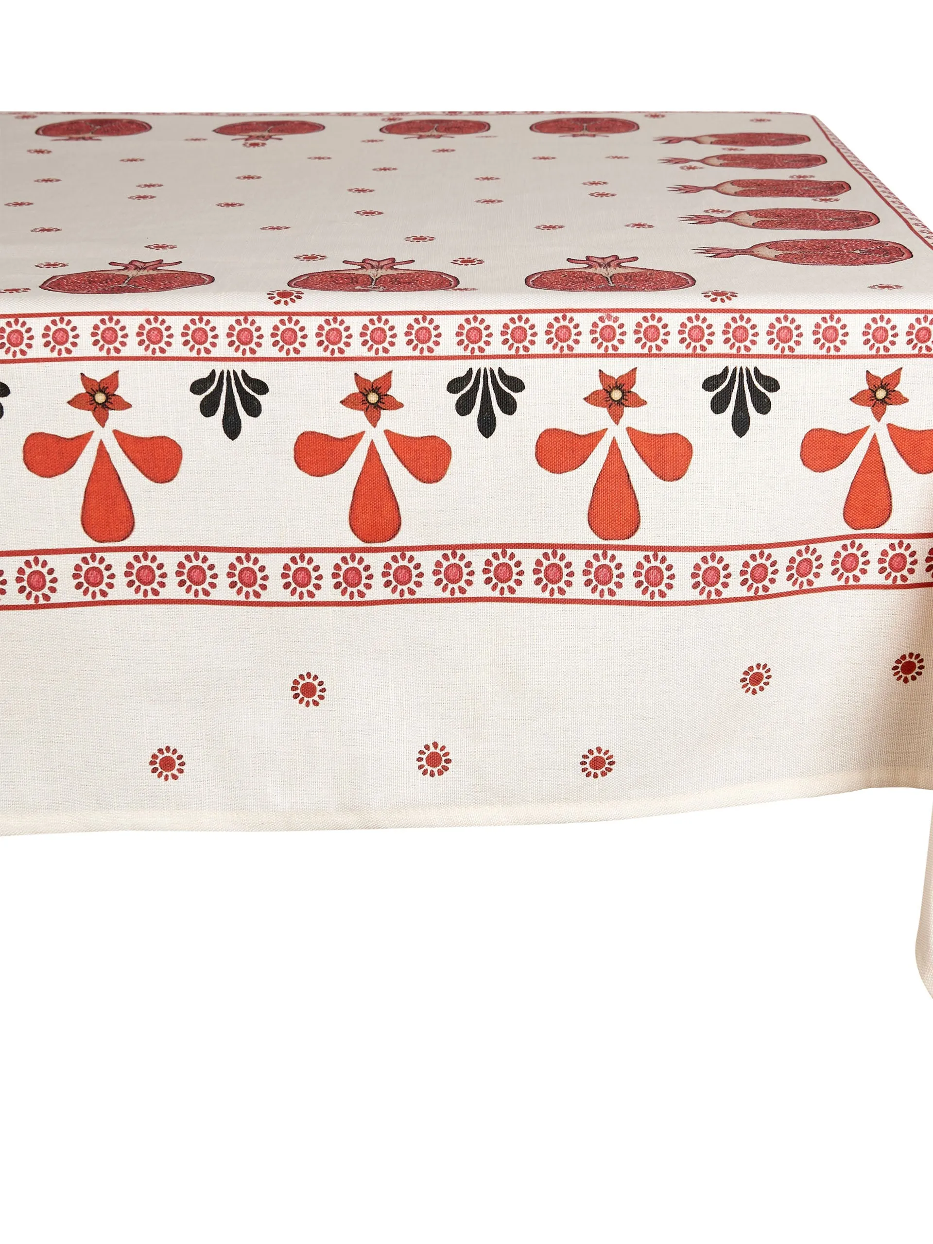 Pomegranate table linen for Penny Morrison