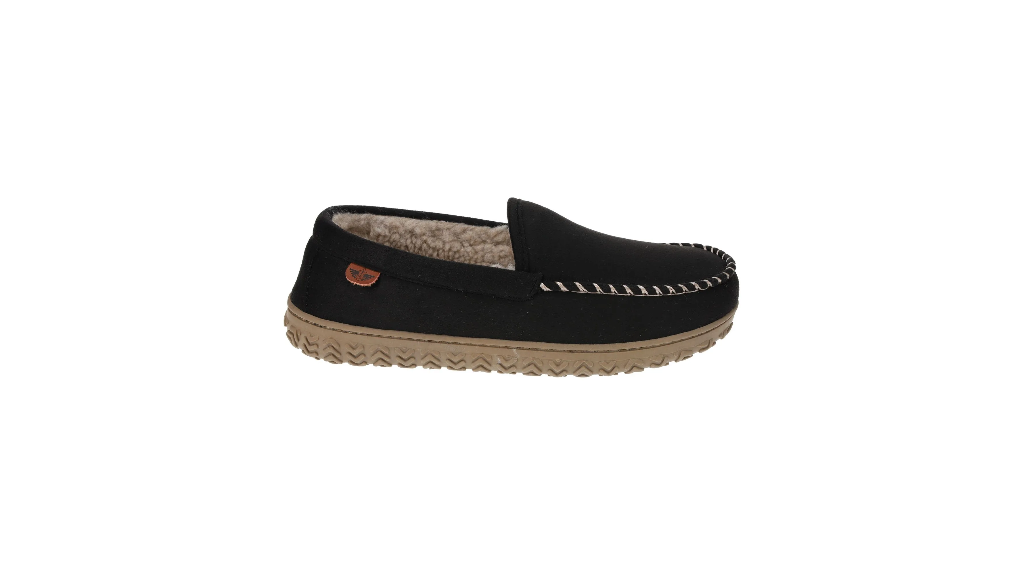 Rugged Microsuede Moccasin Slippers