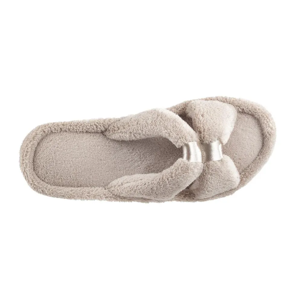 Signature Women’s Microterry with Satin X-Slide Slippers