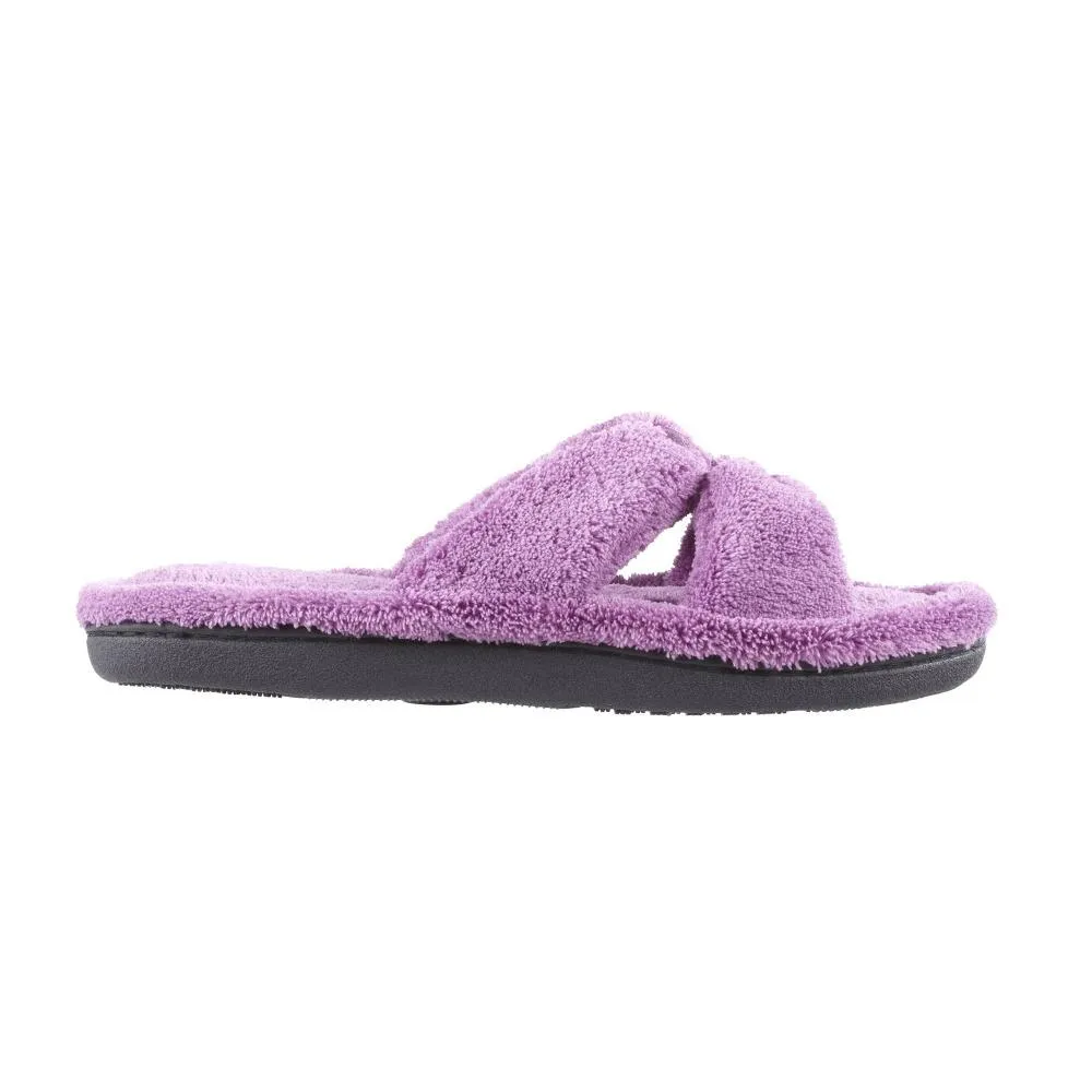 Signature Women’s Microterry with Satin X-Slide Slippers