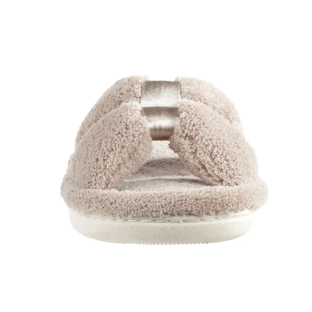 Signature Women’s Microterry with Satin X-Slide Slippers