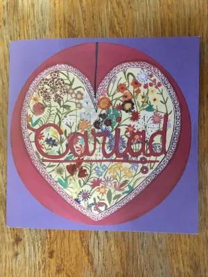 Small 'Cariad' Notebook by Lizzie Spikes