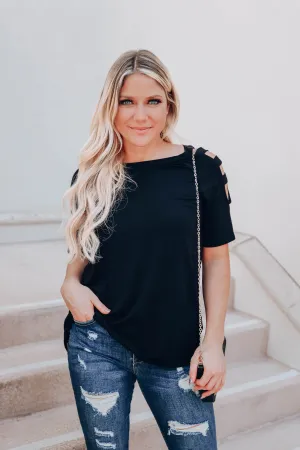 Walk This Way Top - Black