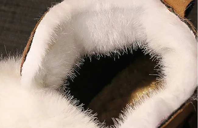Warm Plush Fur High Platform Gothic Snow Boots