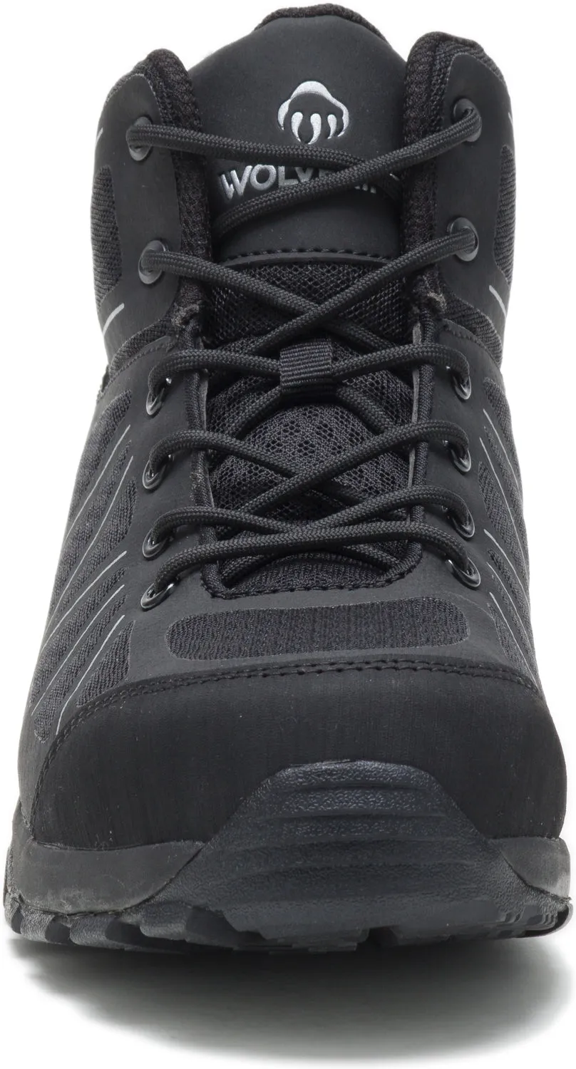Wolverine Mens Black Mesh Work Boots Amherst 2 Mid CT