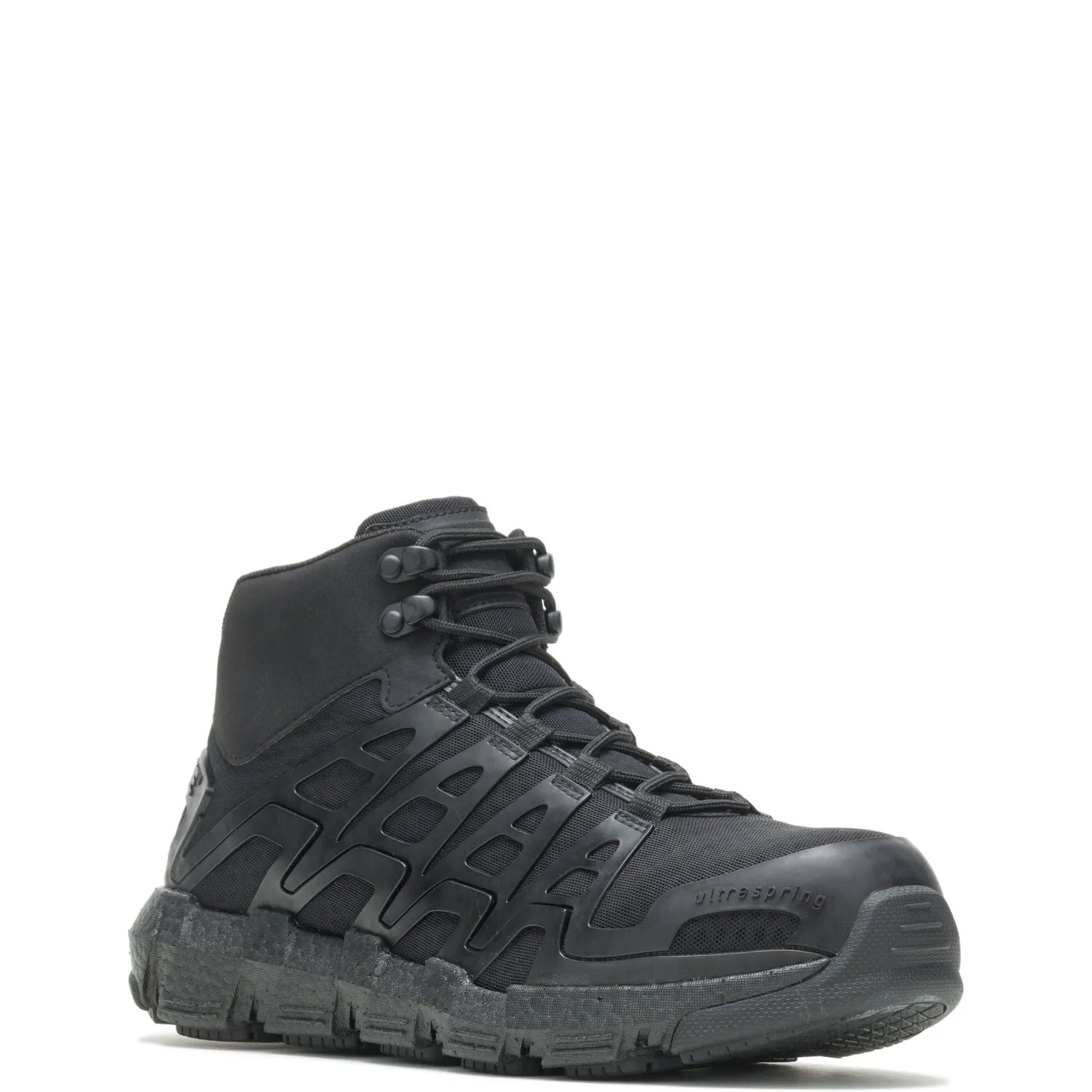 Wolverine Mens Rev Durashocks UltraspringMid CM Black Mesh Work Boots